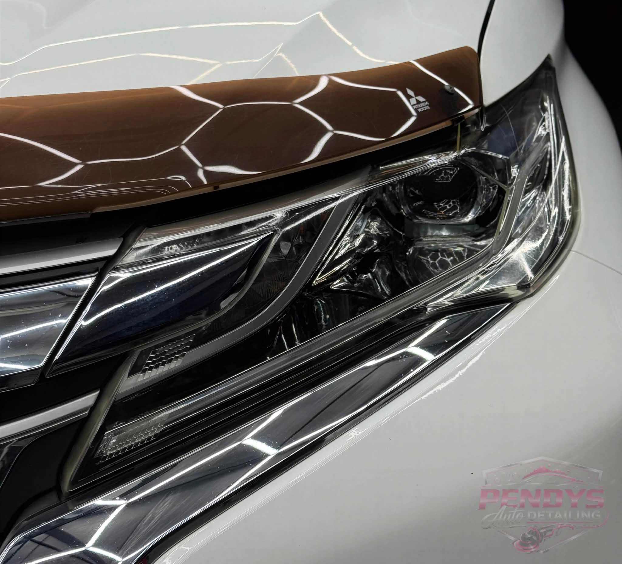 Headlight after restoration