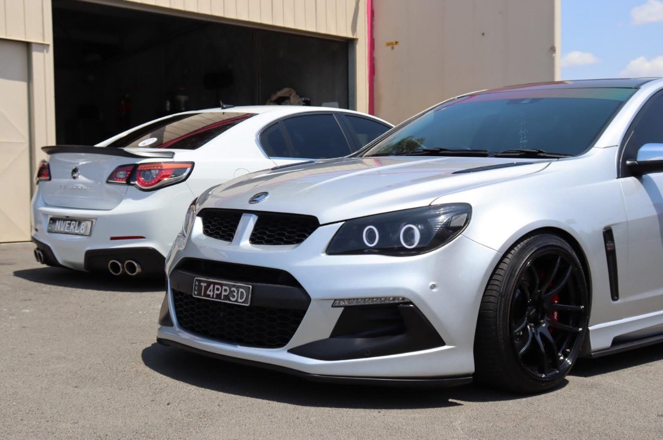 Two detailed HSVs outside the Pendys workshop